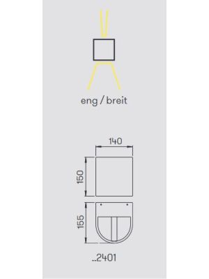 Albert Wandstrahler 2401 Lichtaustritt