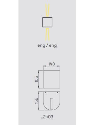 Albert Wandstrahler 2403 Lichtaustritt